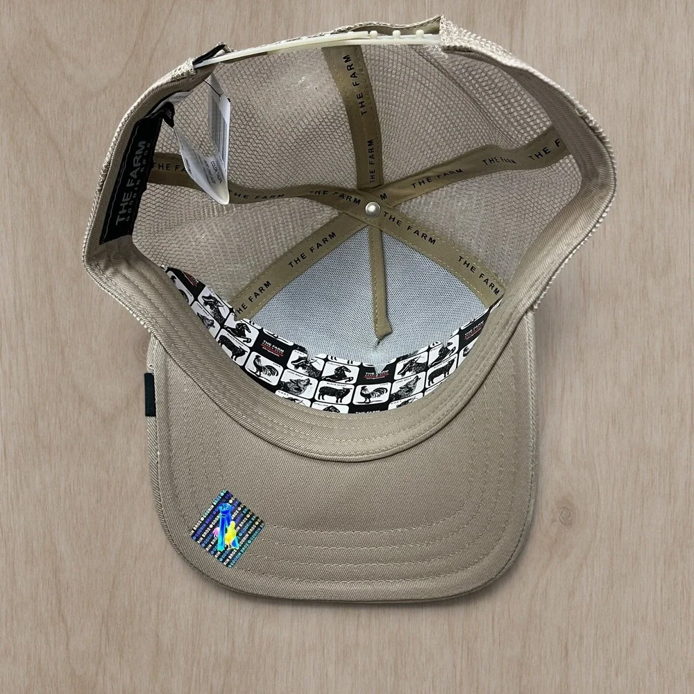 Goorin Bros The Farm Bandit Coyote Trucker Hat Tan Mesh Snapback Cap 101-0538